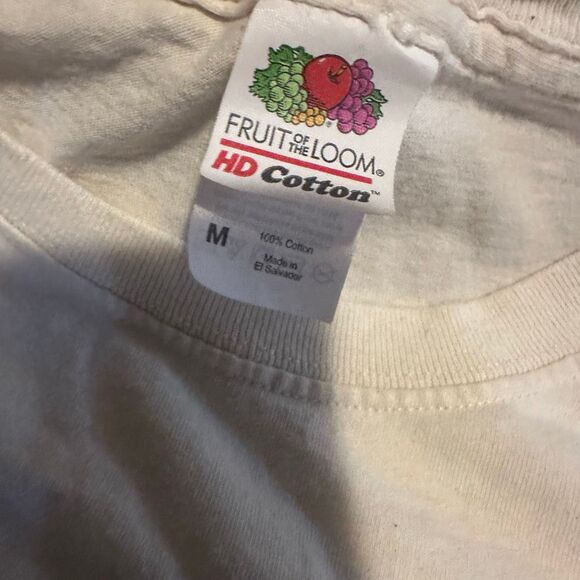 Guinness Lovely Day T-Shirt Beige Vintage Style Graphic Print Mens Size M - Picture 5 of 7